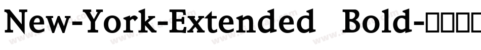 New-York-Extended Bold字体转换